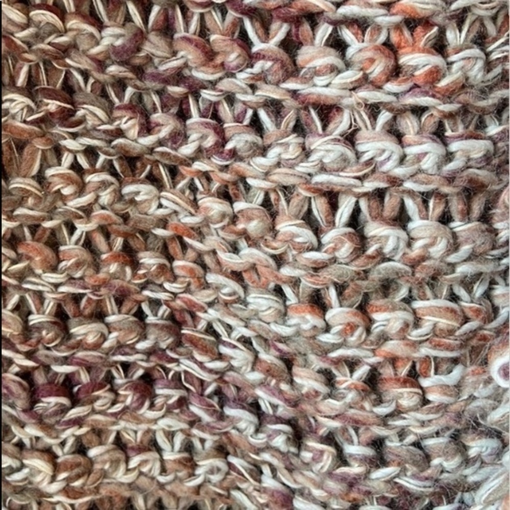 ANTHROPOLOGIE 3D Looped Hand Knit Alpaca Mohair Wool Cardigan Vest Handmade Sz:S - Picture 11 of 13